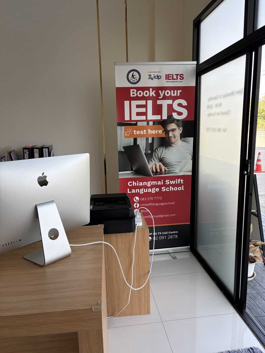 Préparation au test IELTS à Chiang Mai : obtenez votre certification officielle avec notre école partenaire Swift et Sherwood School. Préparation au test IELTS à Chiang Mai : obtenez votre certification officielle avec notre école partenaire Swift et Sherwood School.